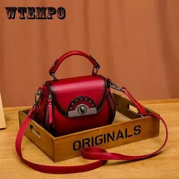 Женская сумка через плечо Женские кожаные сумки Женская портативная сумка-тоут Офисная женская сумка-хобо
