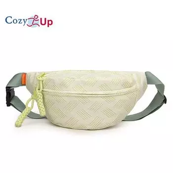 Женская сумка Cozy Up с диагональным ремешком большой емкости, простая студенческая нагрудная сумка, легкая спортивная женская поясная сумка 33X16X10CM розовый