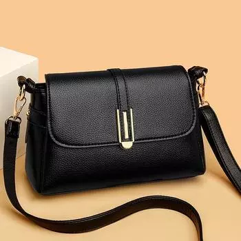 Женская сумка Cross Border 2024. Новая маленькая квадратная сумка, простое и высококачественное ощущение, западная сумка для мамы на одно плечо, сумка через плечо большой емкости