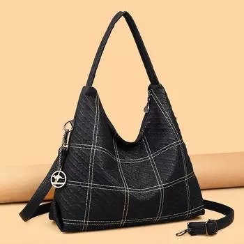 Женская сумка Crossbody Bag Retro Большая вместимость Многослойная сумка через плечо