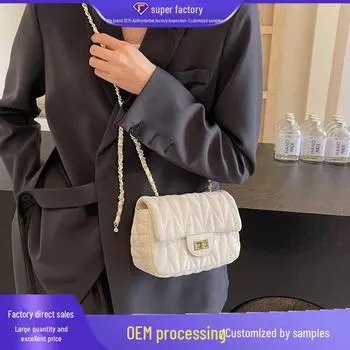 Женская сумка Diamond 2025 года высшего качества: Новая мода весна/лето, простая квадратная сумка через плечо в корейском стиле синий