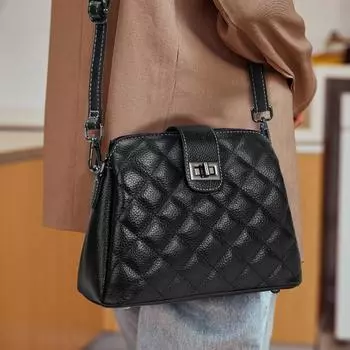 Женская сумка Diamond, новая маленькая модная универсальная сумка через плечо, маленькая ароматная женская сумка из коровьей кожи