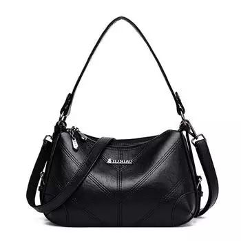 Женская сумка дикая одно плечо диагональная мягкая кожаная сумка сумка для матери женские сумки-мессенджеры красный