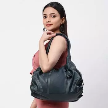 Женская сумка Diva из искусственной кожи (большой) 15 x 11 x 5 in синий