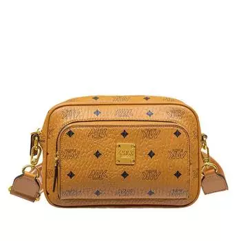 Женская сумка для фотокамеры из натуральной кожи, новая высококачественная текстурированная нишевая летняя маленькая сумка через плечо с широким ремешком через плечо коричневый