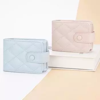 Женская сумка для хранения помады с зеркалом, однотонная искусственная кожа, портативный мини-путешественник, женский блеск для макияжа для губ, оттенок, лак, органайзер, чехол синий