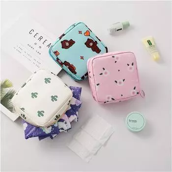 Женская сумка для хранения тампонов для девочек, чехол для гигиенической прокладки, косметичка для салфеток, органайзер, женская косметичка, держатель для тампонов, органайзер