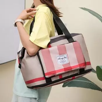 Женская сумка для хранения вещей Wet Dry Separation Foldable Shoe Warehouse Travel Duffel Bag Sports хаки