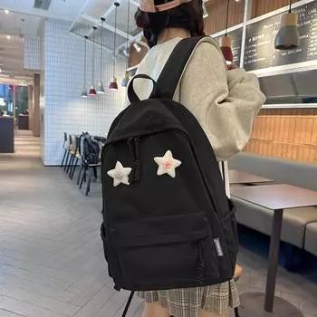 Женская сумка для компьютера, школьная сумка для школьников младших классов, дорожная сумка, однотонный рюкзак белый