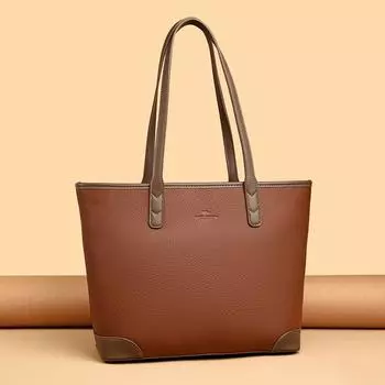 Женская сумка для мам 2025 года, большая вместимость, модная, через плечо, портативная, повседневная сумка-тоут чёрный