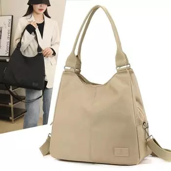 Женская сумка для мамы, нейлоновая сумка большой емкости, сумка через плечо хаки