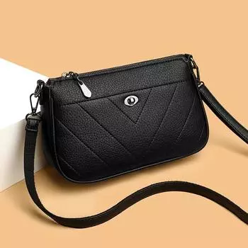 Женская сумка для мамы среднего возраста с вышивкой. Женская модная новинка 2024 года. Универсальная сумка через плечо на одно плечо. Повседневная и простая маленькая квадратная сумка.