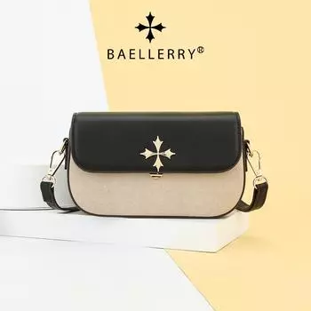 Женская сумка для мобильного телефона Baellerry, цветная сумка на одно плечо, модная сумка через плечо, мини-сумка с клапаном, квадратная сумка