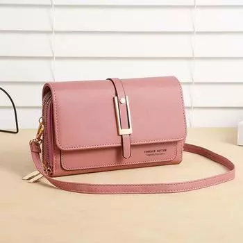 Женская сумка для мобильного телефона из полиуретанового материала, модная и многофункциональная женская маленькая квадратная сумка, трендовая и ретро-сумка через плечо