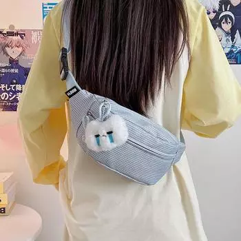 Женская сумка для мобильного телефона, студенческая сумка через плечо, спортивная сумка на грудь розовый