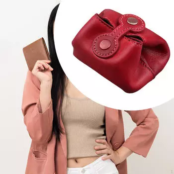 Женская сумка для наушников, сумка для смены, модная прочная женская карманная сумочка, небольшой кошелек для красный