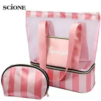 Женская сумка для плавания, сетчатые сумки, сумки, купальник, дорожный бассейн, пляжная сумка, коллекция Sac De Sport