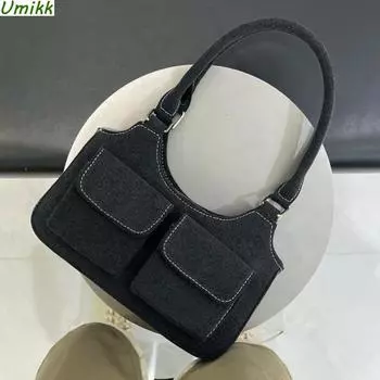 Женская сумка для подмышек, однотонная сумка для подмышек, парусиновая сумка с верхней ручкой и застежкой-молнией, женская ежедневная сумка для поездок на работу CHINA