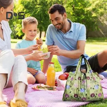 Женская сумка для покупок, очень большая, складная, прочная, водонепроницаемая, пригодная для машинной стирки, многоразовая сумка для продуктов C