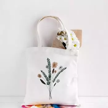 Женская сумка для покупок, женская холщовая сумка на плечо, эко-сумка, многоразовая продуктовая сумка, студенческие книжные сумки