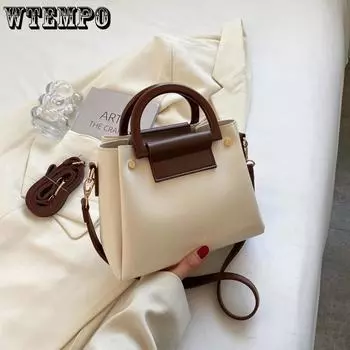 Женская сумка для пожилых людей, текстурированная упаковка, модная универсальная сумка через плечо, нишевая ручная сумка-ведро 22*11*17cm белый