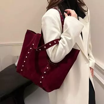 Женская сумка для работы на осень и зиму, большой вместимости