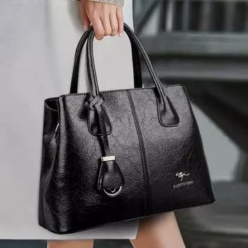 Женская сумка Fashion Atmosphere Сумка через плечо для женщин среднего возраста Сумка через плечо для женщин чёрный