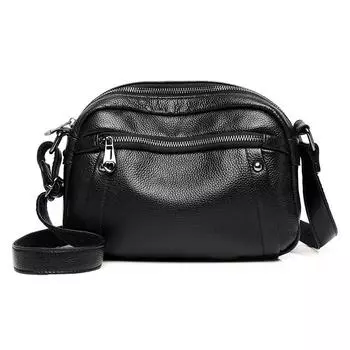 Женская сумка Feiya из кожи с рисунком личи, первый слой коровьей кожи, простая многослойная сумка через плечо из мягкой кожи для людей среднего и пожилого возраста королевский синий