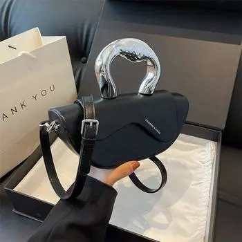 Женская сумка французского нишевого дизайна в 2023 году, новая модная сумка в западном стиле с крестом, элитная и модная сумка через плечо для женщин