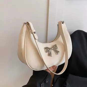 Женская сумка французского нишевого дизайна в 2024 году, новая модная и универсальная сумка под мышками на одно плечо, очень популярная для работы маленькая сумка для переноски