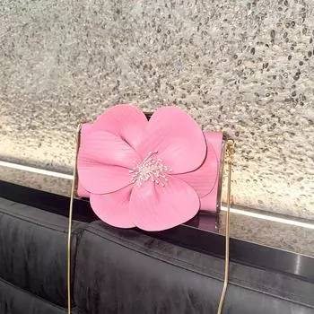 Женская сумка French Petal Box женская сумка на одно плечо цепочка через плечо маленькая квадратная сумка новая китайская обеденная сумочка