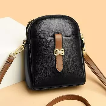 Женская сумка городская простая сумка для мобильного телефона с двумя отделениями женская сумка простая сумка-мессенджер через плечо