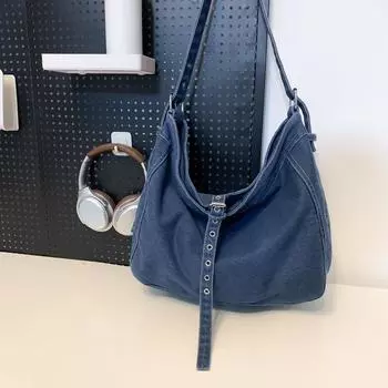 Женская сумка Городская простая сумка-мессенджер большой вместимости Студенческая сумка через плечо Сумка для отдыха и шопинга чёрный