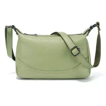 Женская сумка-хобо через плечо из кожи Zency для повседневной работы белый