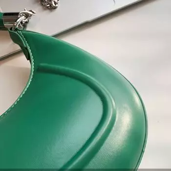 Женская сумка-хобо из искусственной кожи, прочная сумка на плечо с цепочным ремешком, подходящие к любой сумке сумки-клатч, винтажная сумка через плечо зелёный