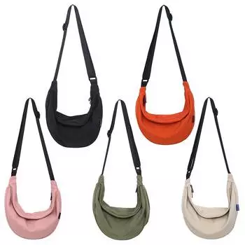 Женская сумка хобо сумка через плечо рюшированная сумка-пельмень повседневная сумка-мессенджер для мужчин и женщин сумка телефон кошелек сумка через плечо 2023 Новинка розовый