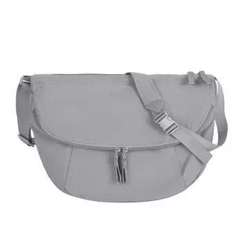 Женская сумка-хобо, сумка-седло, сумка через плечо, большая вместимость, сумка через плечо серый