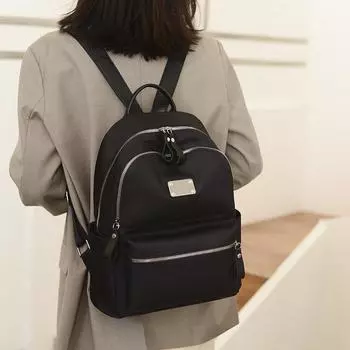 Женская сумка и рюкзак, модный вместительный женский рюкзак, высококачественный прочный тканевый женский рюкзак, большой вместительный школьный рюкзак для девочек, рюкзак One Size чёрный