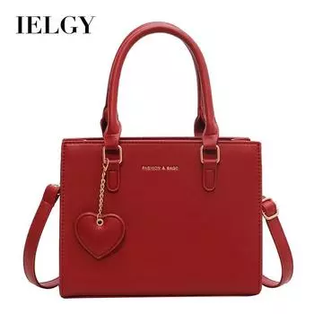 Женская сумка IELGY красная, диагональная, можно использовать как свадебную сумку. красный