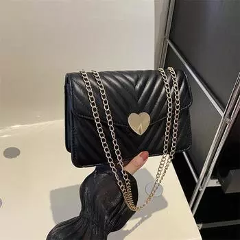 Женская сумка иностранного производства, осень 2024, новая простая модная сумка через плечо для поездок на работу, маленькая квадратная сумка красный