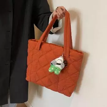 Женская сумка из холщовой ткани Diamond, легкая, вместительная, универсальная, повседневная, новая