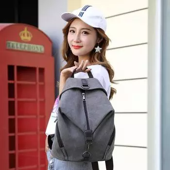 Женская сумка из холста с двойным плечом в стиле ретро, повседневная модная сумка, повседневный мужской рюкзак для занятий спортом на открытом воздухе в студенческом стиле