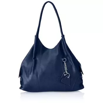 Женская сумка из искусственной кожи (большой) 17 x 12 x 6 in синий