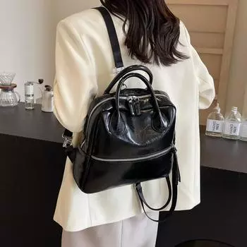 Женская сумка из искусственной кожи, многослойная, мягкая, женская, модная, простая, сумки через плечо, сумки для мам, сумка через плечо