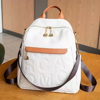 Женская сумка из искусственной кожи, модный рюкзак для путешествий большой емкости чёрный