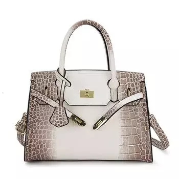 Женская сумка из искусственной кожи, ретро-мода, платиновая сумка, женская сумка через плечо, сумка-портфель чёрный