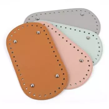 Женская сумка из искусственной кожи своими руками, сумка на плечо, нижняя часть с фурнитурой, аксессуары для ручного изготовления, инструмент для поделок розовый