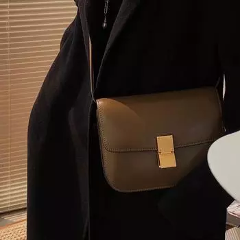 Женская сумка из кожи тофу ручной работы осень/зима 2022 года — маленькая сумка-мессенджер в стиле ретро для свадеб и стюардесс Small 20/7/15 вино красного