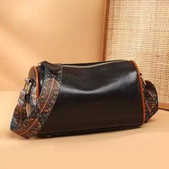 Женская сумка из кожи в стиле ретро, модная, простая, через плечо, сумка-мессенджер, первый слой, сумка-подушка из коровьей кожи премиум-класса