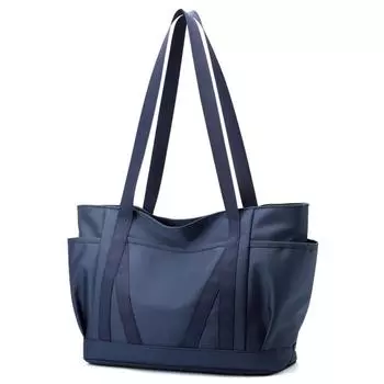 Женская сумка из мягкого прочного нейлона на молнии, большая вместимость, повседневная сумка через плечо, высококачественная сумка для швейных ниток чёрный